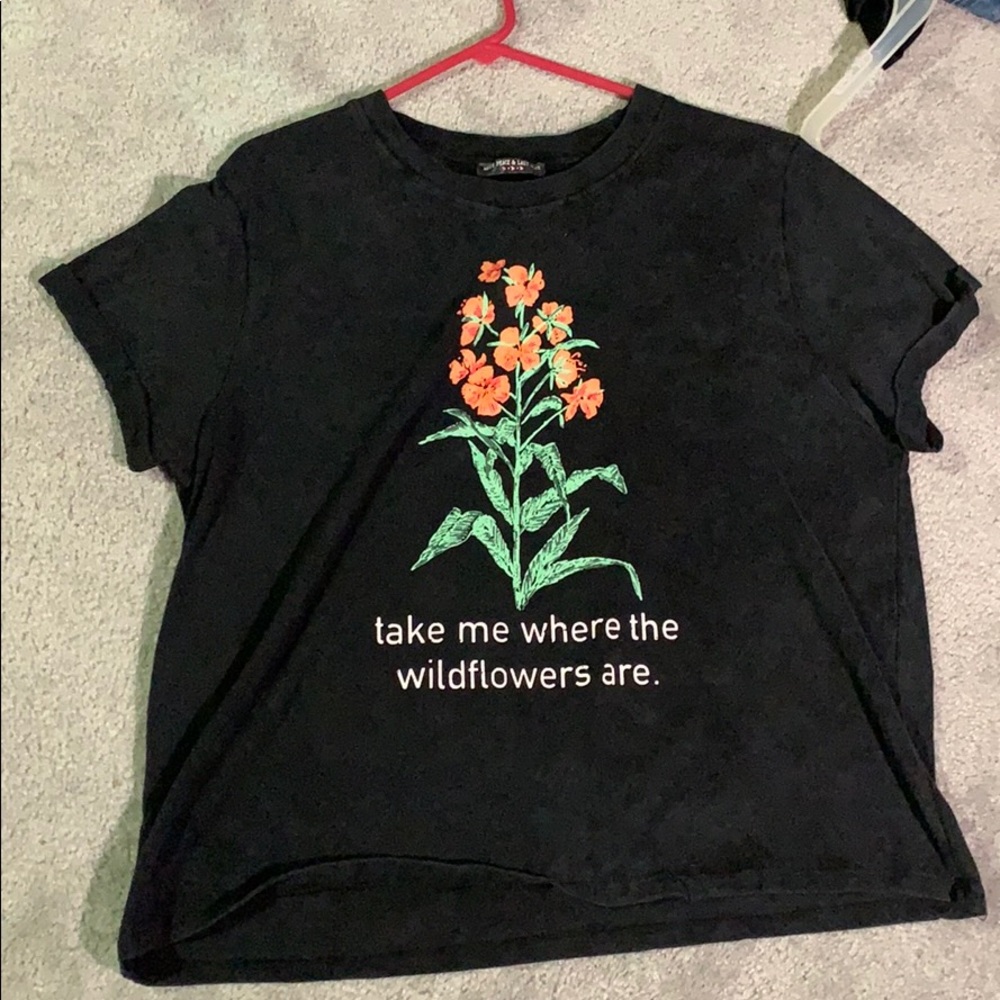 wildflowers graphic t